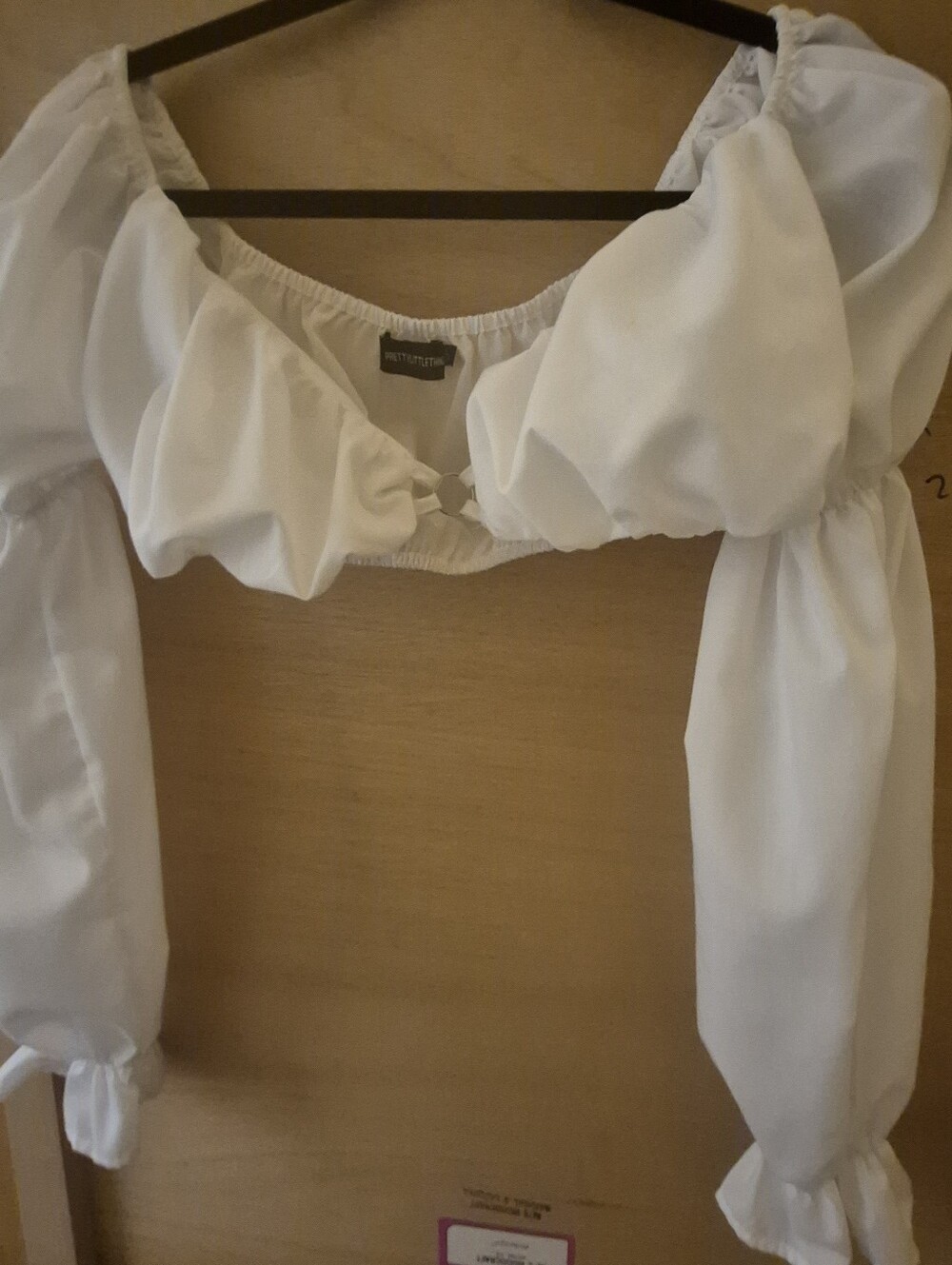 milkmaid crop top, peasant top or a cottagecore-style blouse. Small